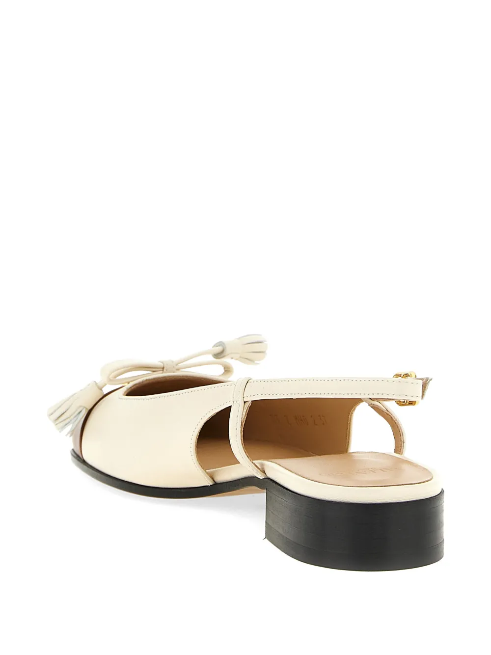 Valentino Garavani Valet Du Roi slingback ballet flats Beige