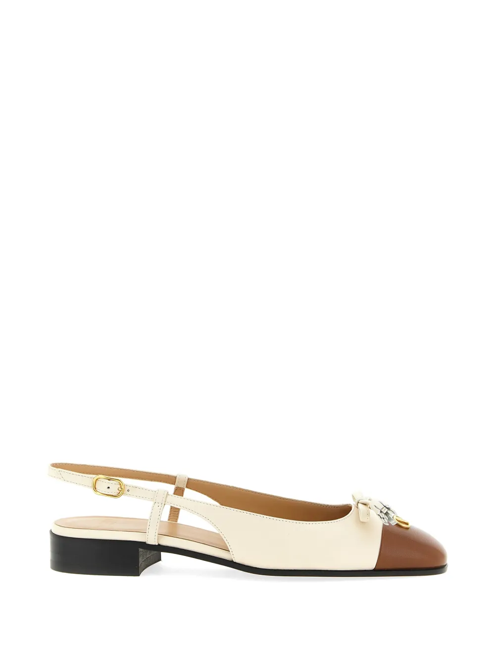 Valentino Garavani Valet Du Roi slingback ballet flats - Toni neutri
