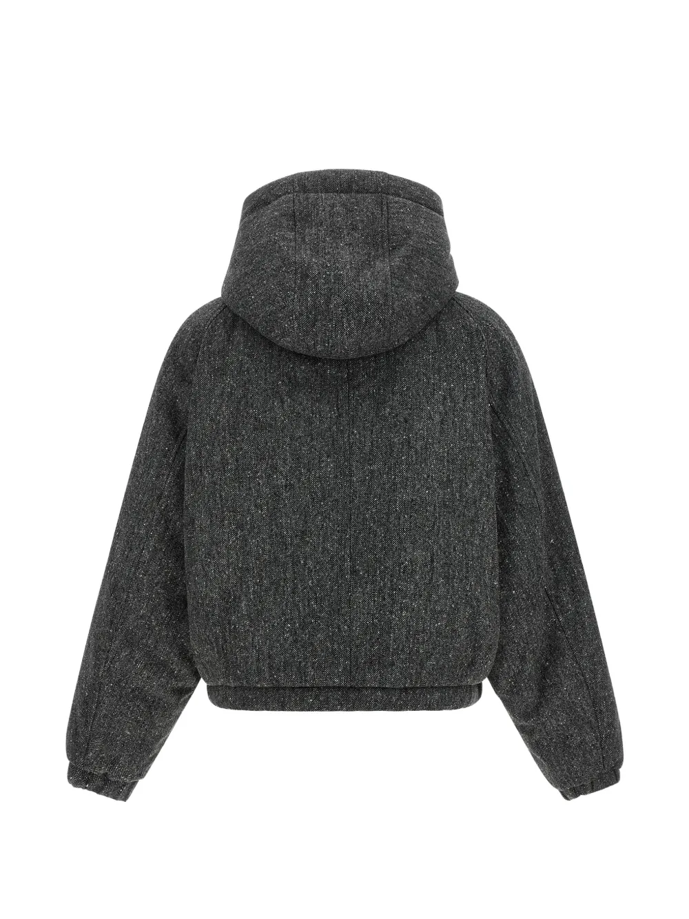 Brunello Cucinelli Donegal gebreid jack met capuchon Grijs