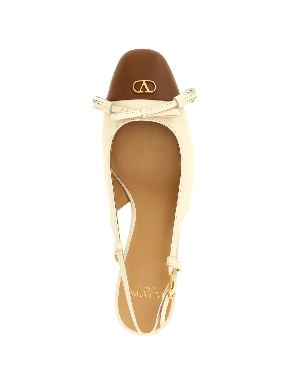 Valentino Garavani Valet Du Roi bow-detail pumps Beige
