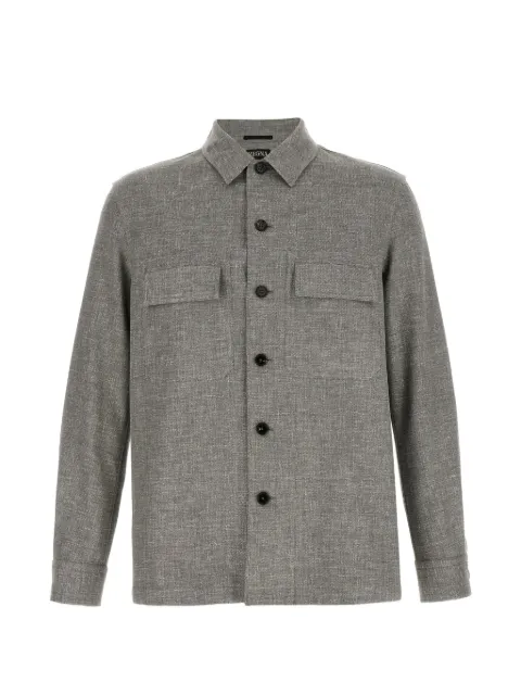 Zegna Crossover mélange-effect shirt