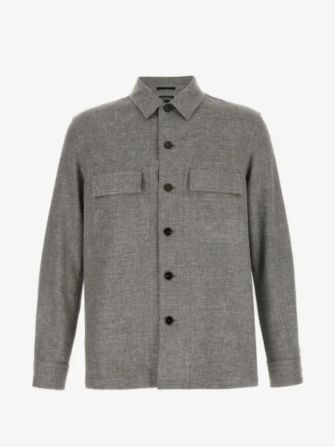 Zegna Crossover mélange-effect shirt