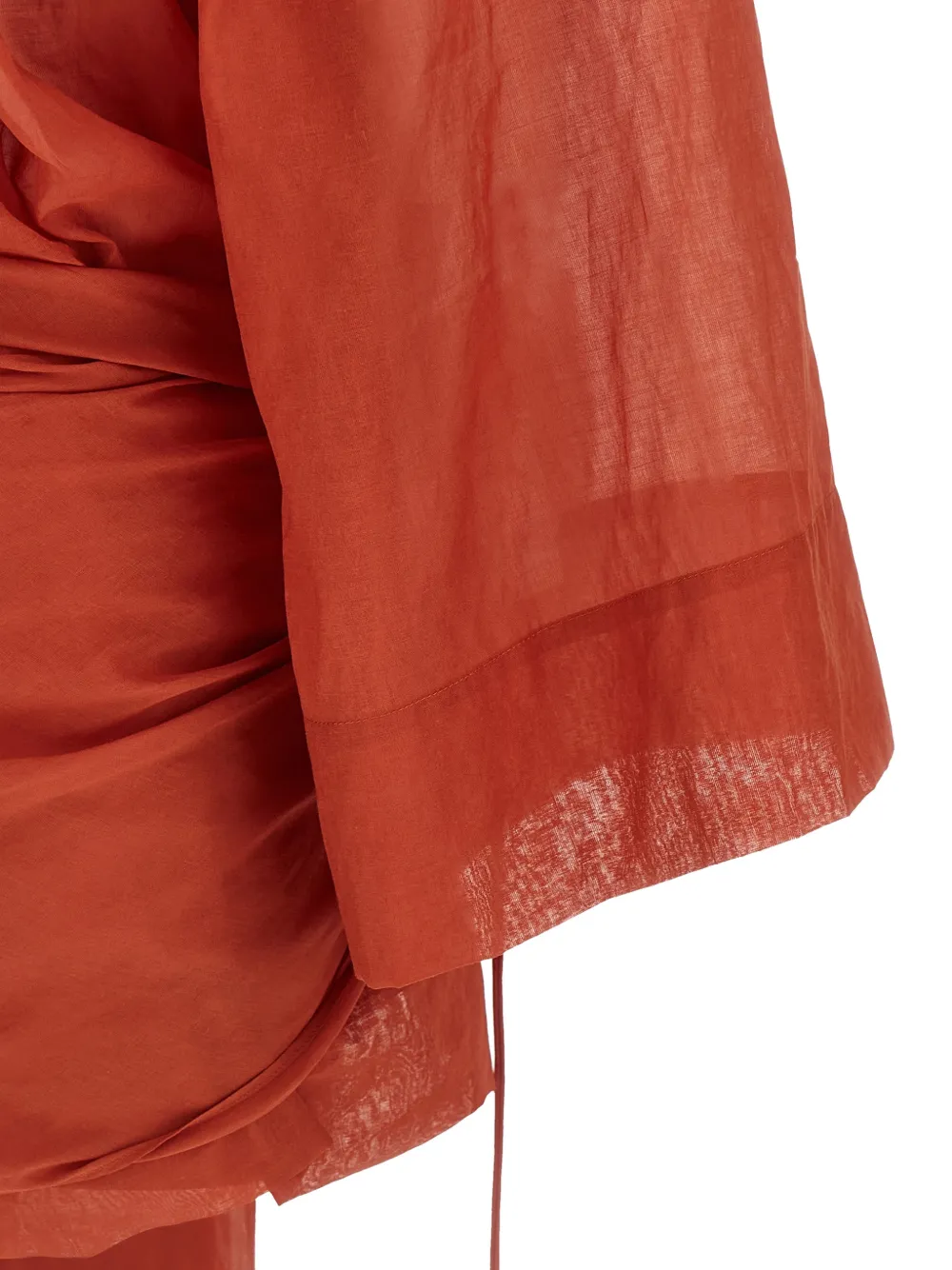 THE ANDAMANE Indira katoenen-mini-jurk Oranje