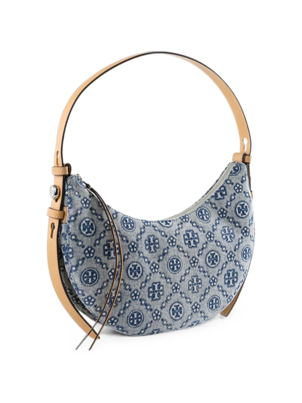 Tory Burch Schoudertas met monogram Blauw