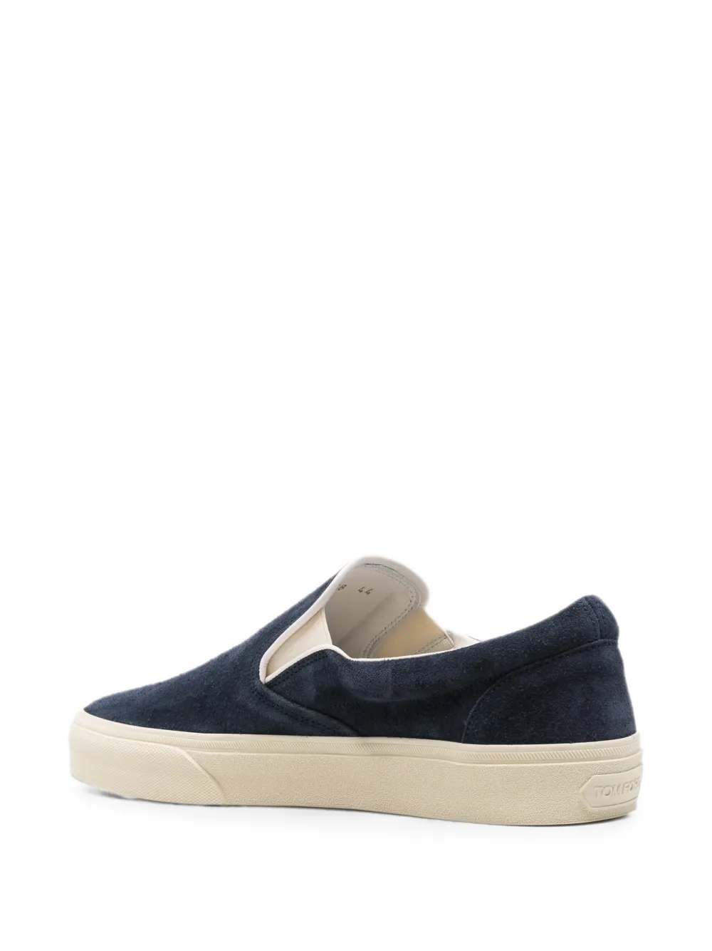 TOM FORD round-toe slip-on loafers Blauw