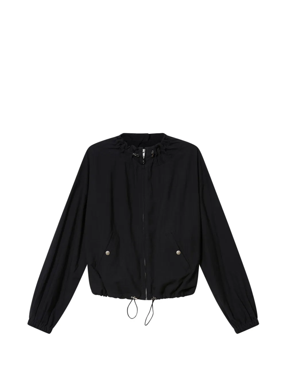 MARANT ÉTOILE Plume short chambray jacket - Black
