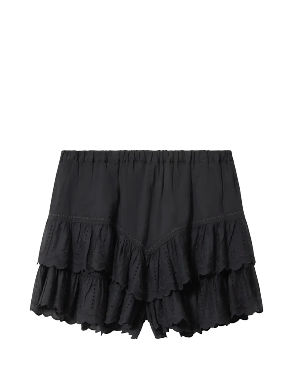 MARANT ÉTOILE Shorts a fiori Jocadia - Nero
