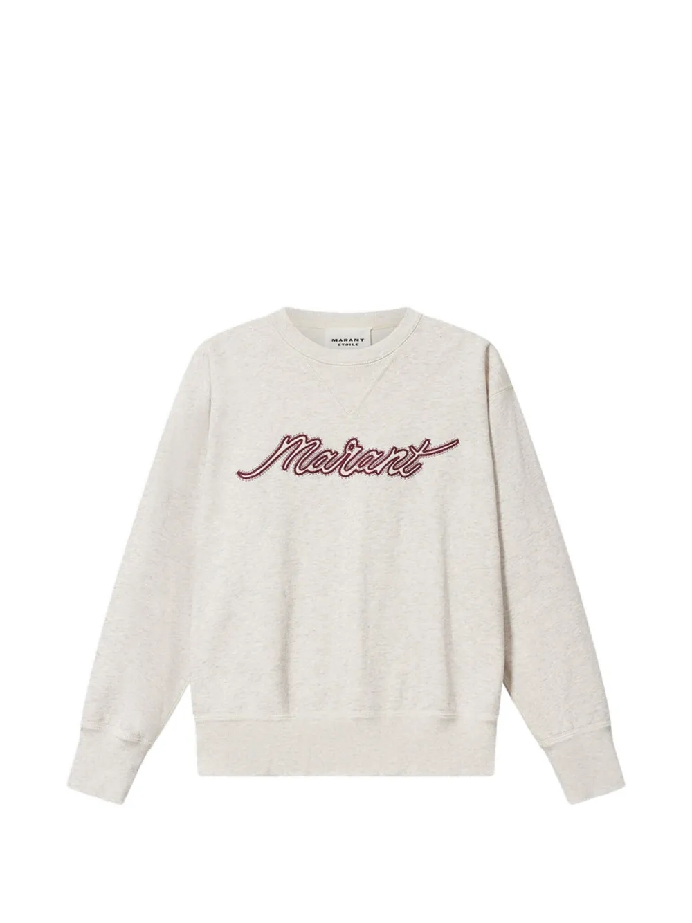 MARANT ÉTOILE Sweatshirt mit Logo-Stickerei - Nude
