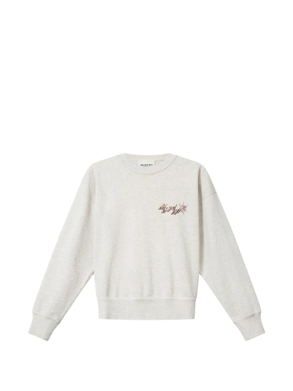 MARANT ÉTOILE Mobyli bead-embroidered logo sweatshirt