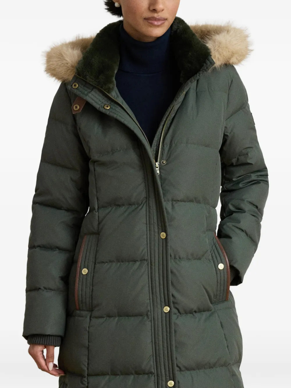 Lauren Ralph Lauren Donsjas met capuchon Groen