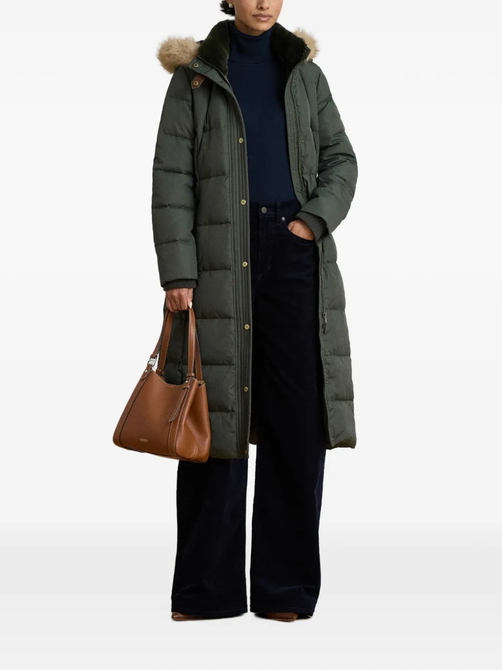 Lauren Ralph Lauren Donsjas met capuchon Groen
