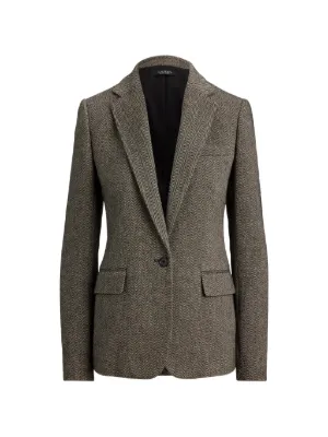 Emporio Armani ヘリンボーン ダブルジャケット | グレー | FARFETCH JP