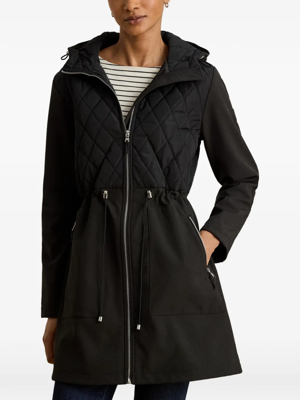 Lauren Ralph Lauren Gewatteerde parka Zwart