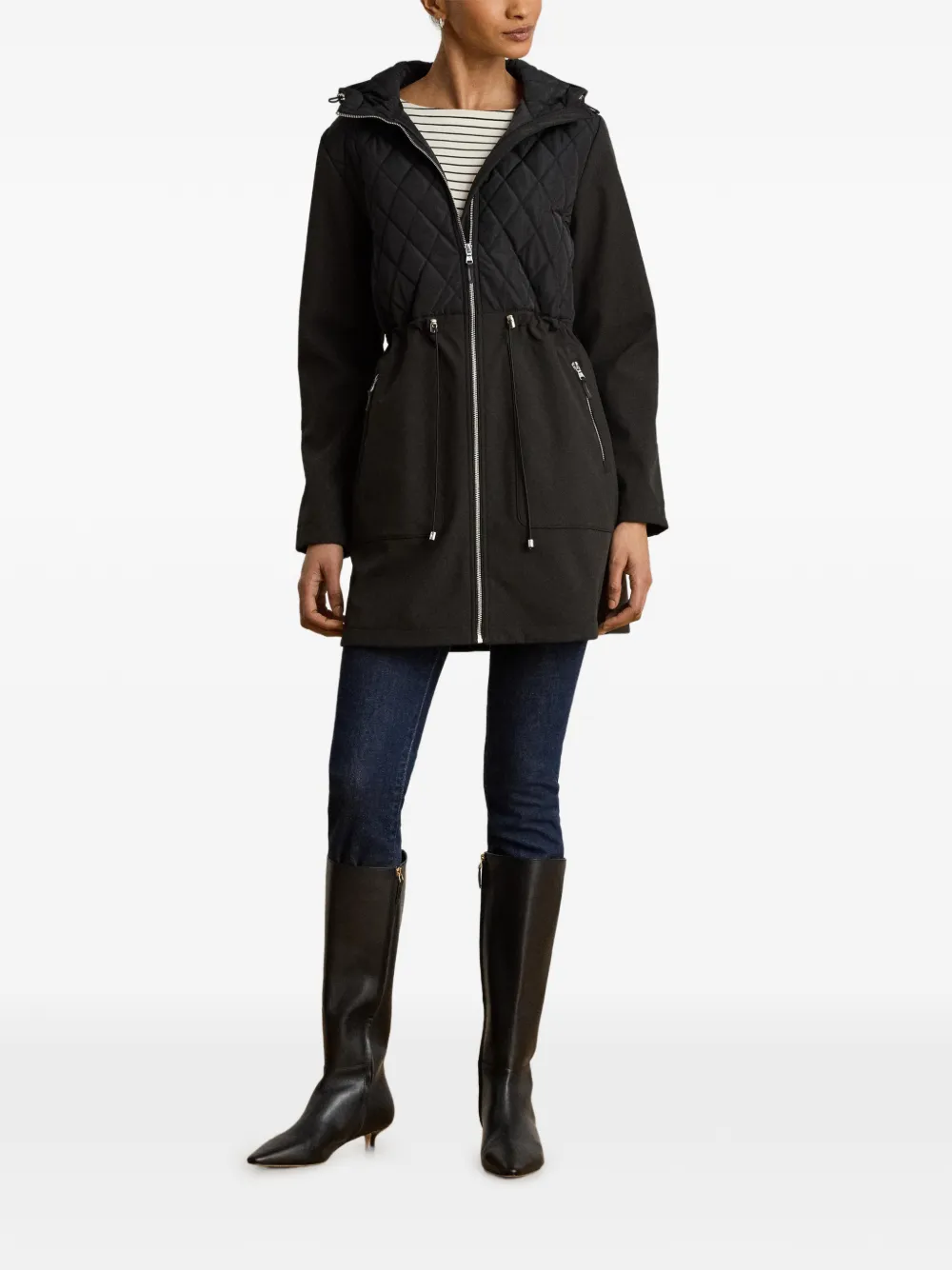Lauren Ralph Lauren Gewatteerde parka Zwart