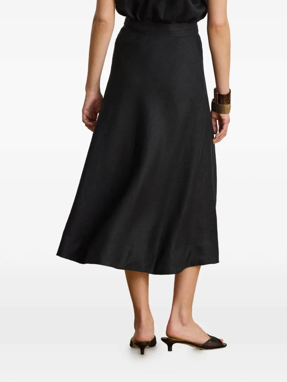 Lauren Ralph Lauren A-lijn midi-rok Zwart