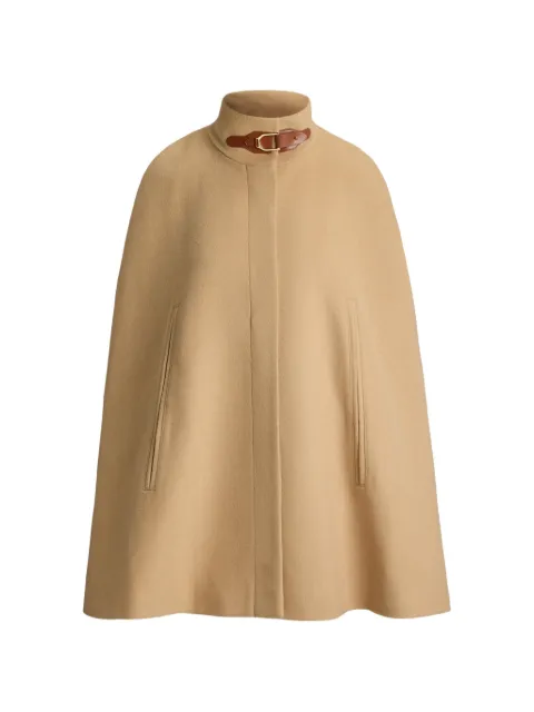 Lauren Ralph Lauren buckle-trim mockneck cape