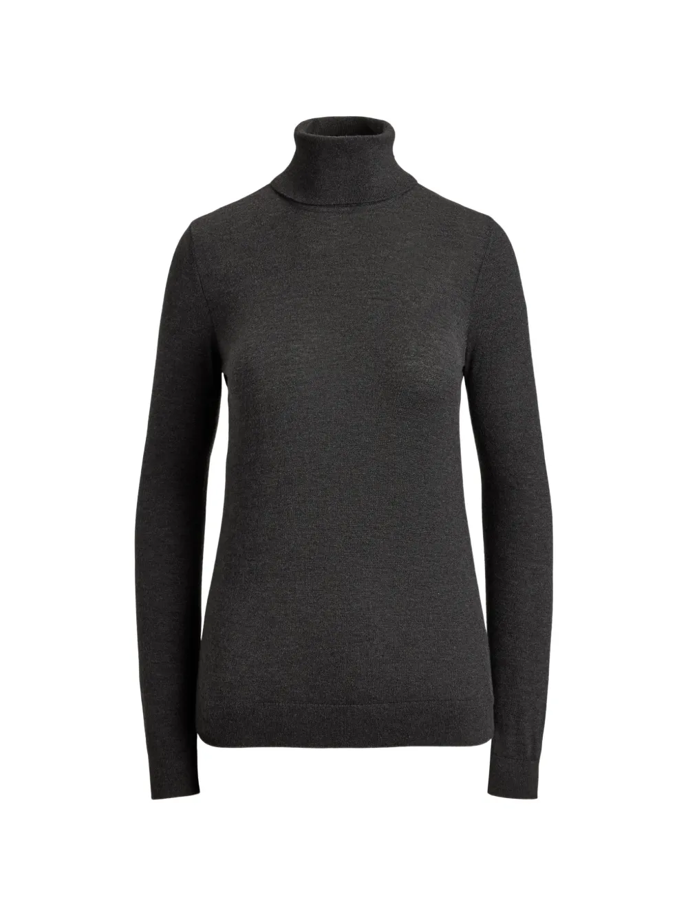 Lauren Ralph Lauren logo-plaque turtleneck sweater - Gris