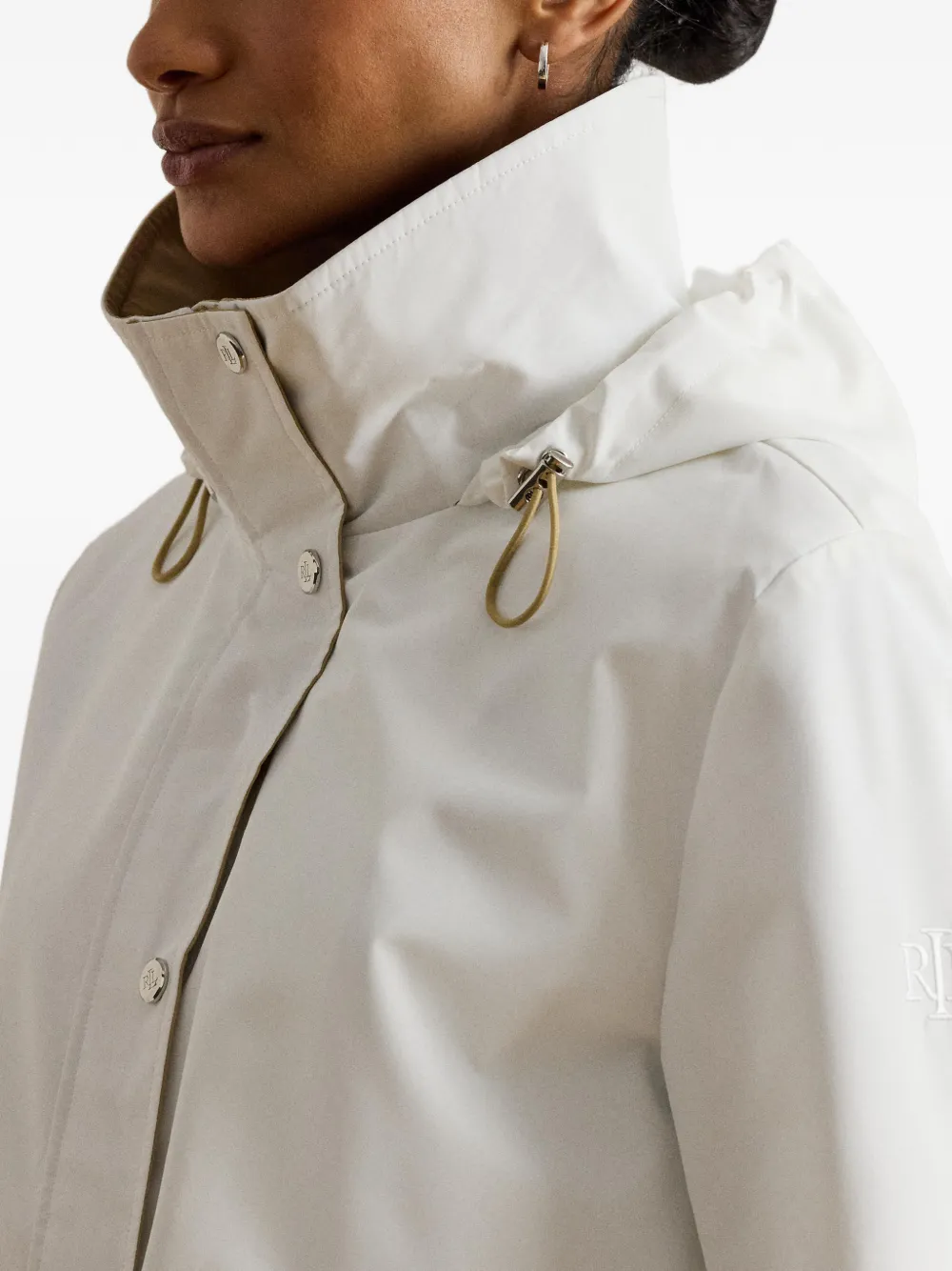 Lauren Ralph Lauren Parka met capuchon en trechterhals Wit