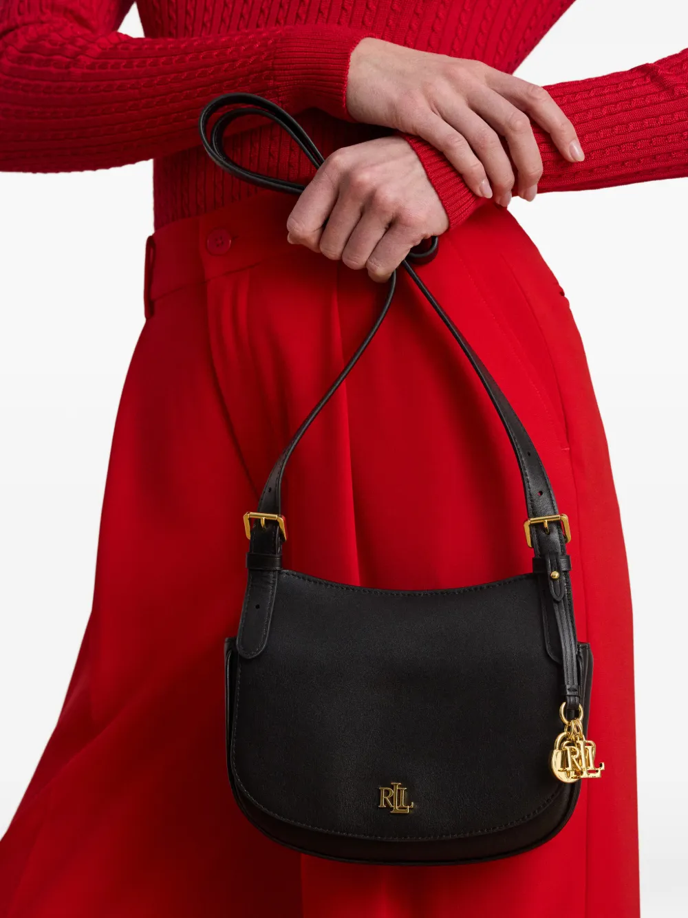 Lauren Ralph Lauren Marcy crossbodytas met bedel Zwart