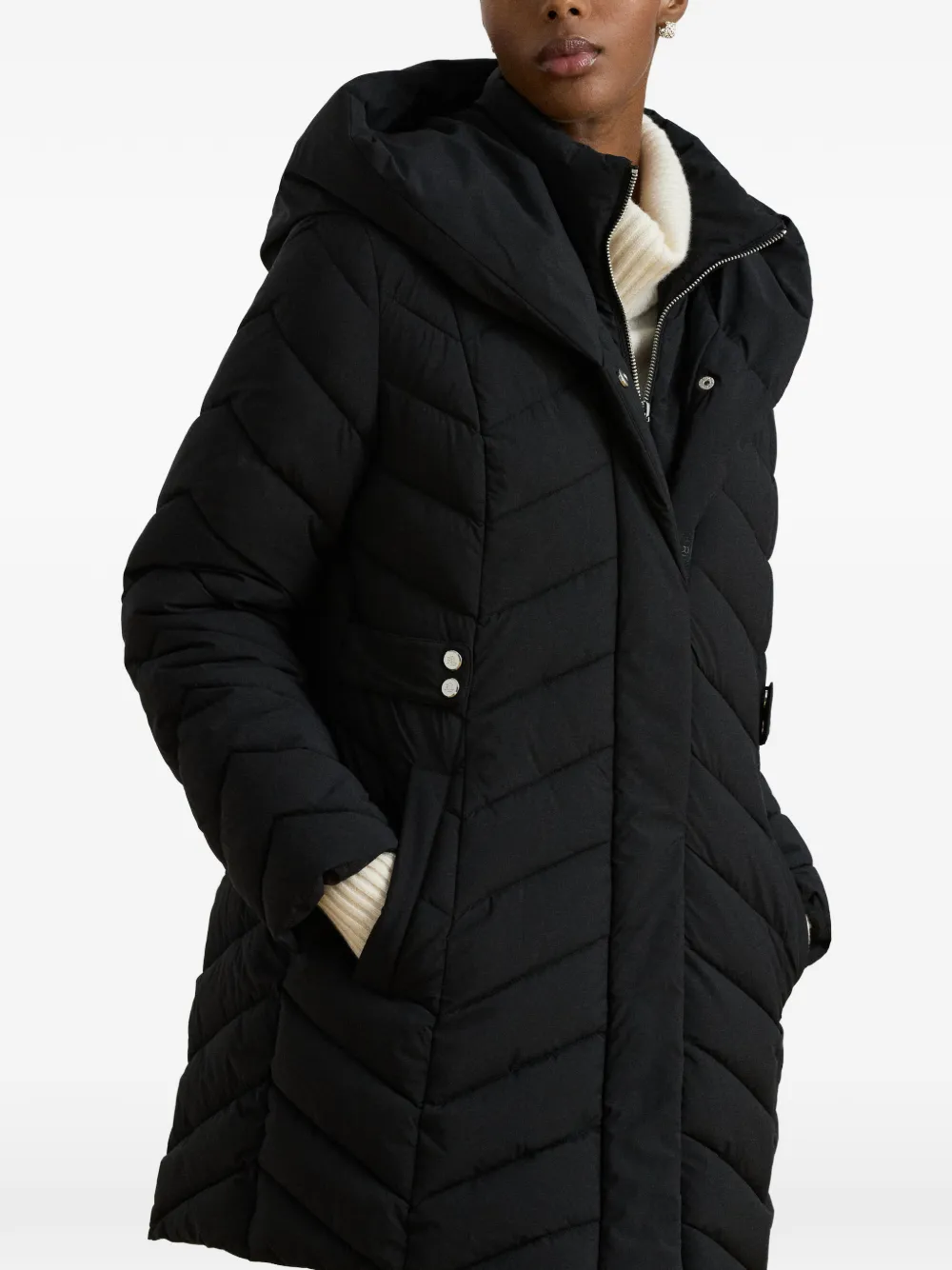 Lauren Ralph Lauren Jas met capuchon Zwart