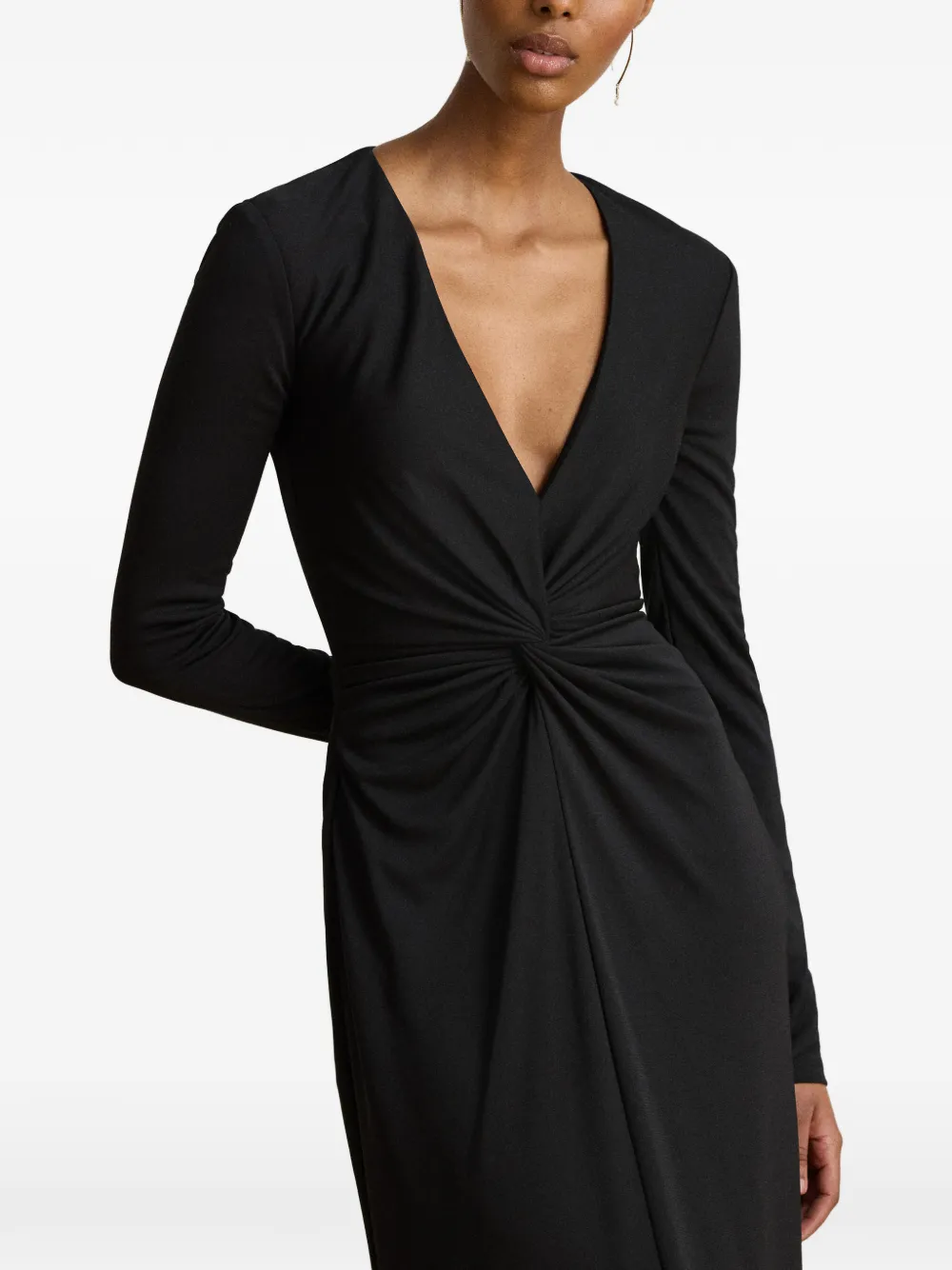 Lauren Ralph Lauren Jurk met V-hals Zwart