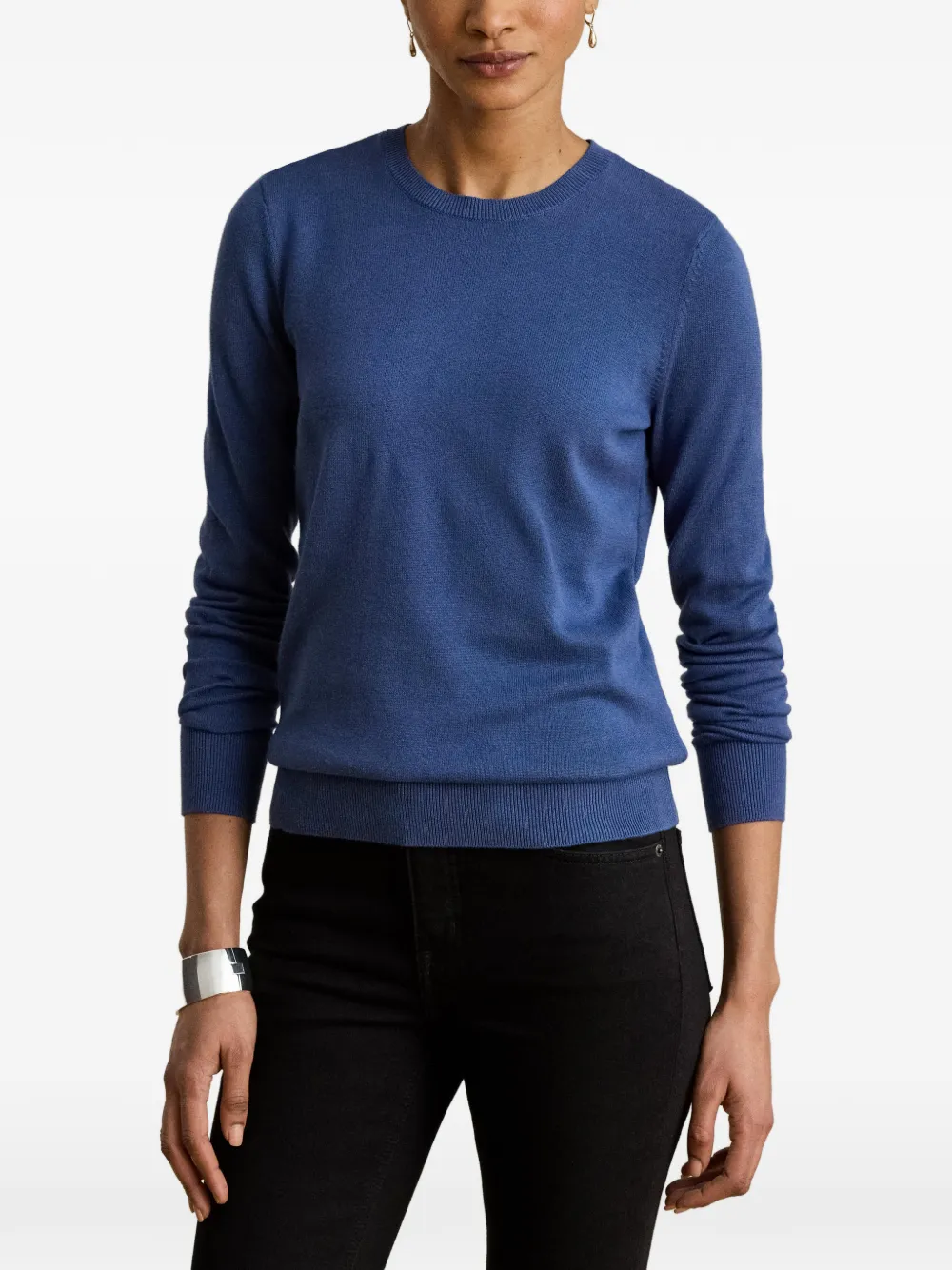 Lauren Ralph Lauren Trui met geborduurd logo Blauw