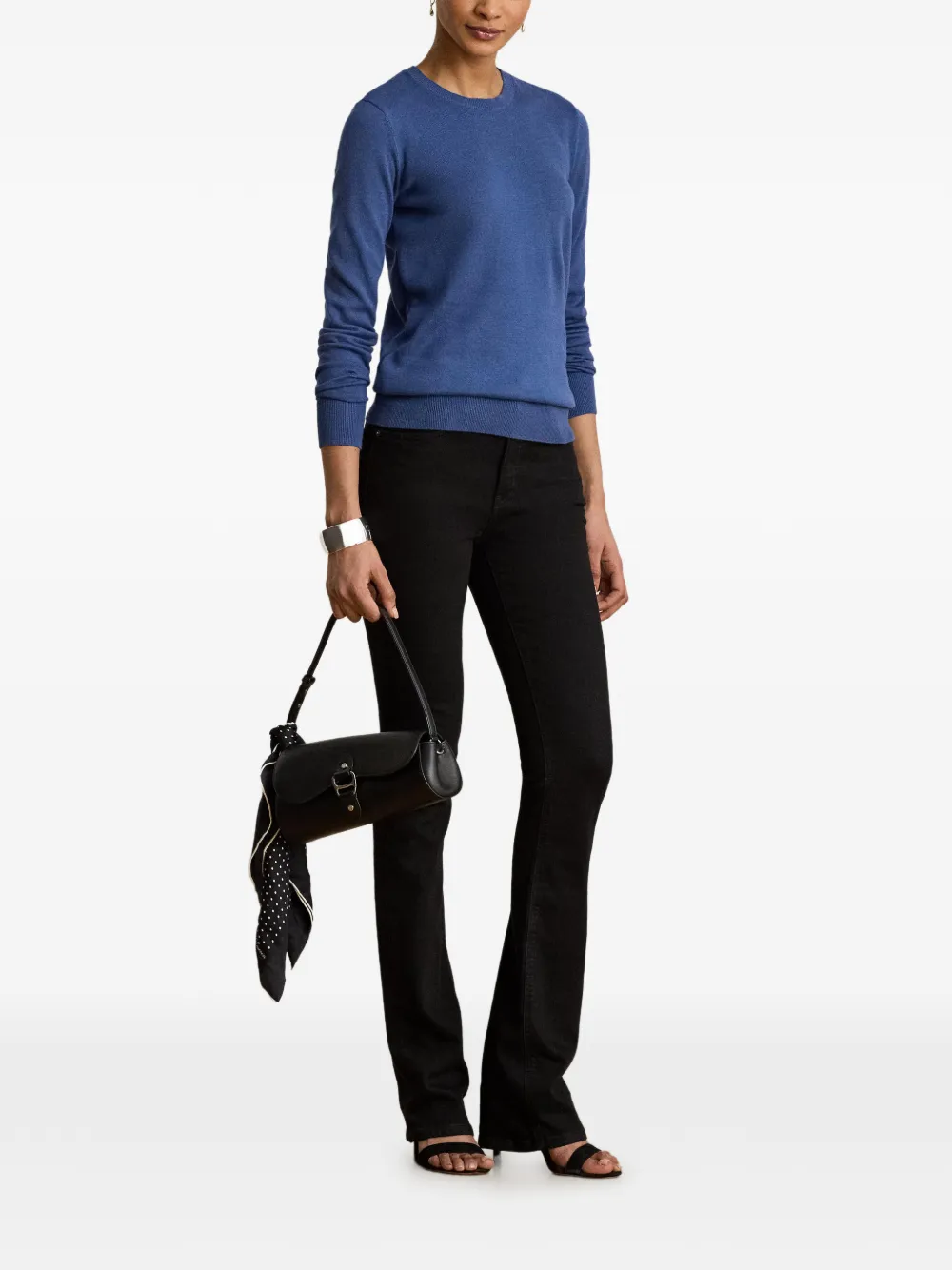 Lauren Ralph Lauren Trui met geborduurd logo Blauw