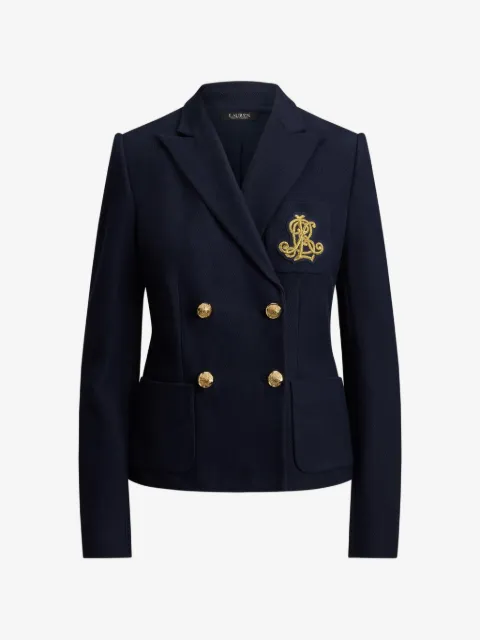Lauren Ralph Lauren double-breasted piqué blazer