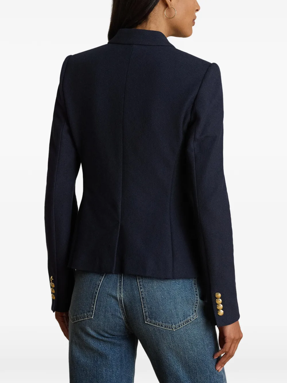 Lauren Ralph Lauren Piqué blazer Blauw