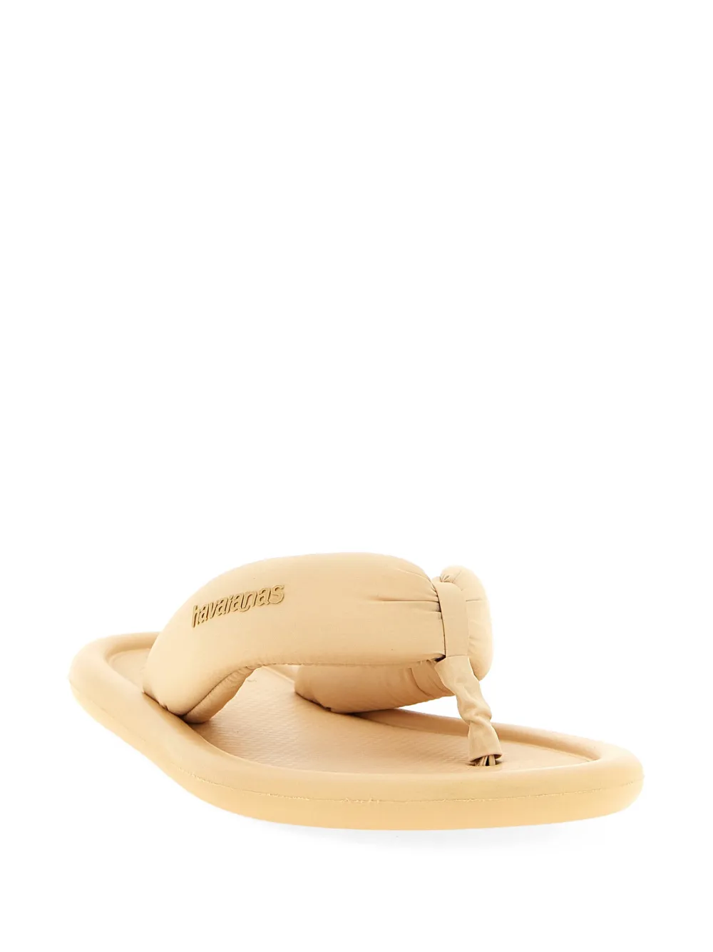 Havaianas Maxi Puffed Up teenslippers met teenbandje Beige