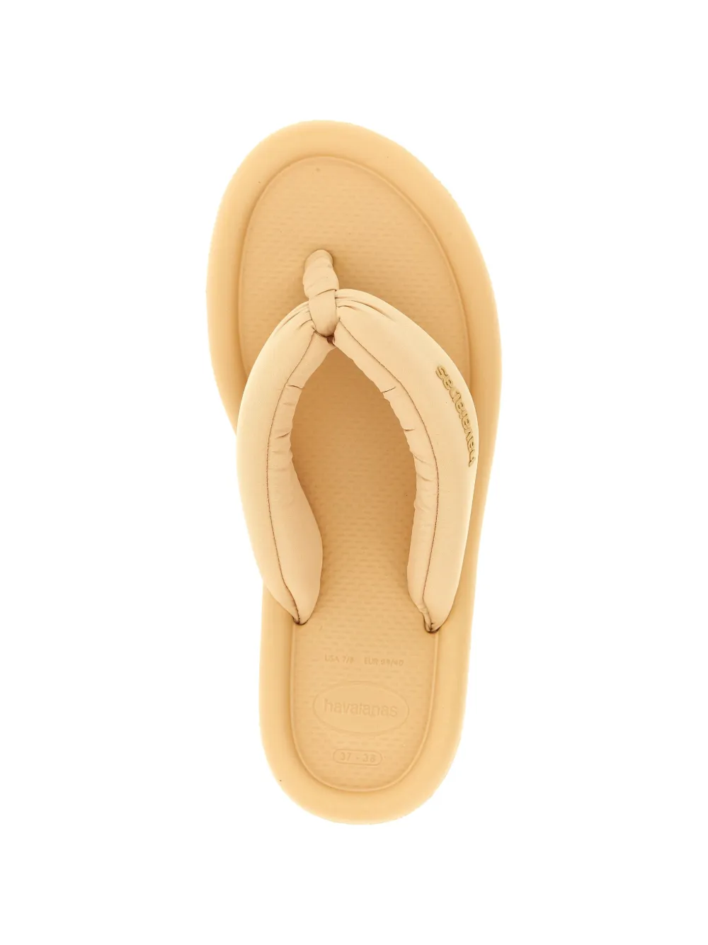 Havaianas Maxi Puffed Up teenslippers met teenbandje Beige