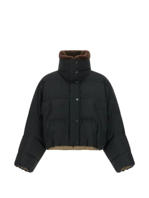 Brunello Cucinelli Monili-detail cropped puffer jacket
