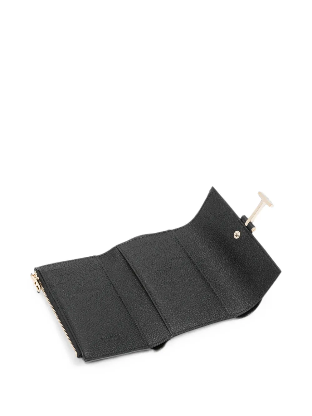  Tom Ford T-logo Grained-leather Wallet - Negro 