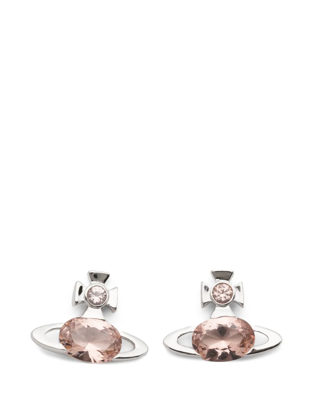 Vivienne Westwood Allie Orb crystal-embellished earrings - Silber