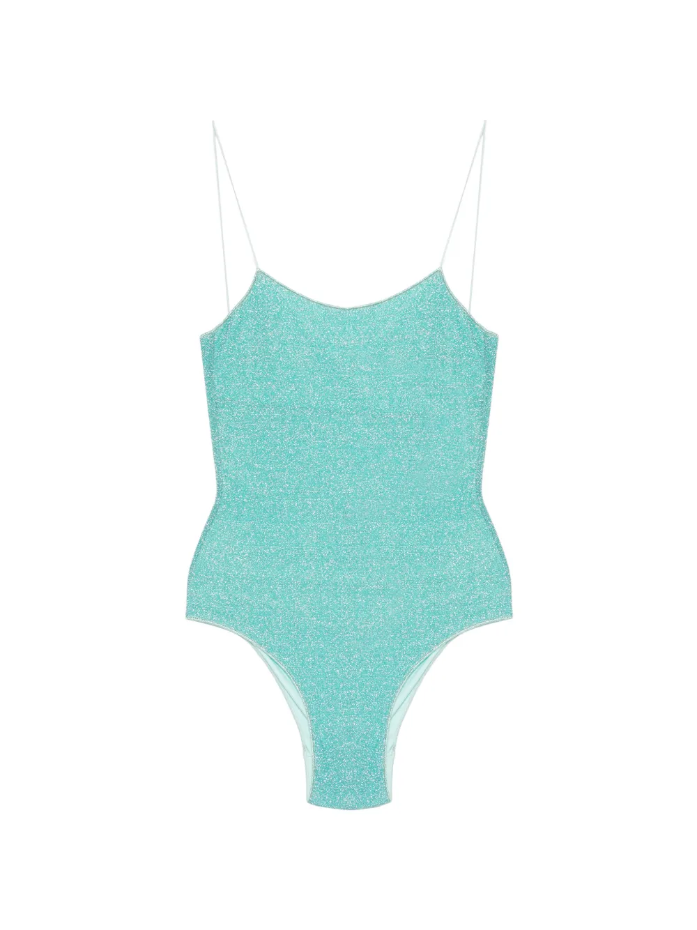 Oséree glitter-detail scoop-neck swimsuit - Blau