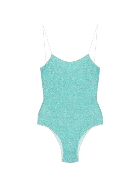 Oséree glitter-detail scoop-neck swimsuit