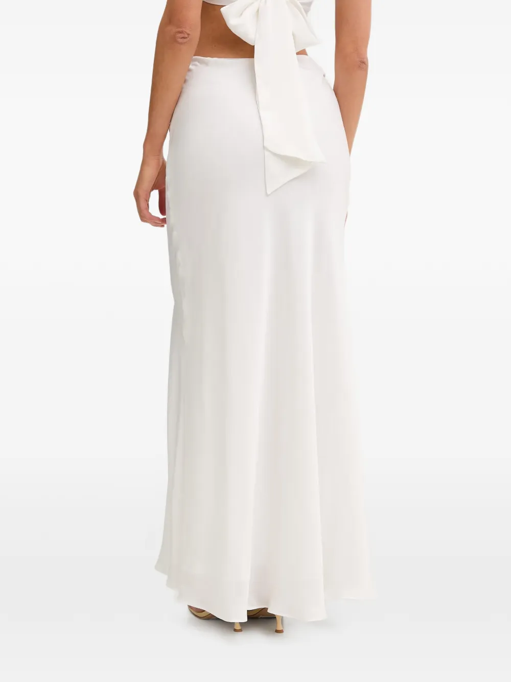 Bardot Maxi-rok met uitgesneden details en zijsplit Wit