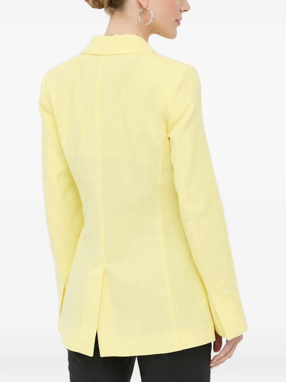  Beatrice B Button-up Flap-pocket Blazer - Amarillo 