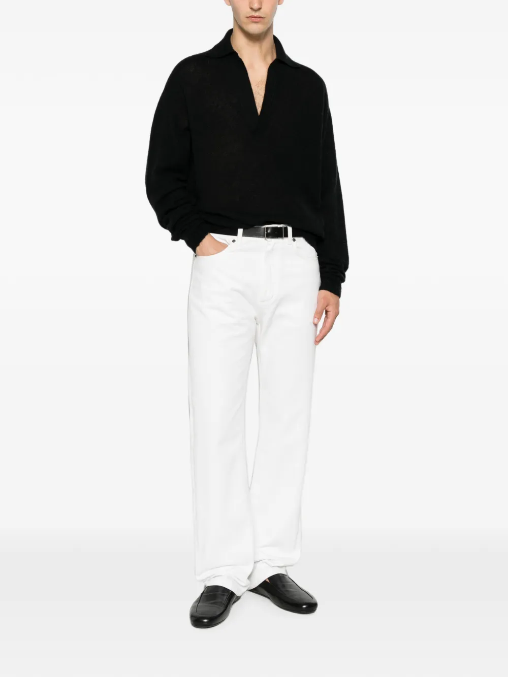 TOM FORD Trui met V-hals Zwart