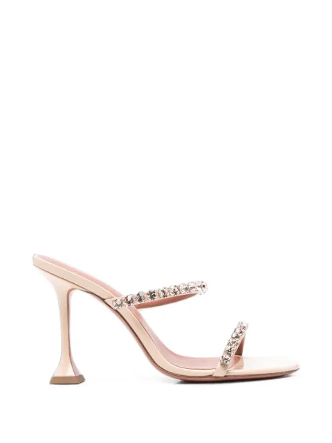 Amina Muaddi Gigi crystal-embellished sandals