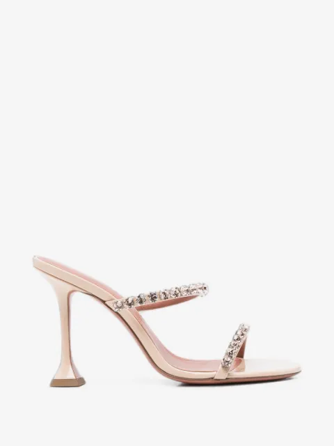 Amina Muaddi Gigi crystal-embellished sandals