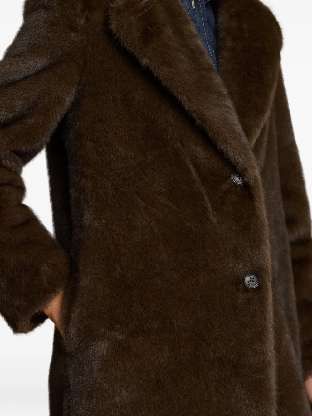 Lauren Ralph Lauren Jas van imitatiebont Bruin