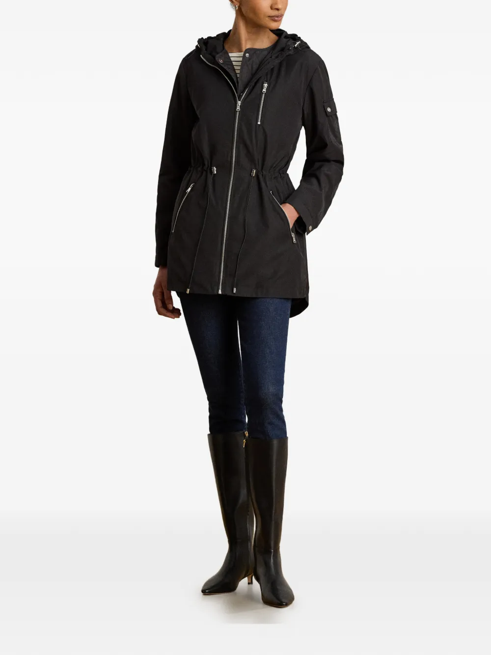 Lauren Ralph Lauren 2-in-1 jas met capuchon Zwart