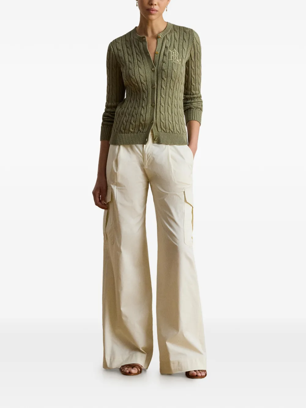 Lauren Ralph Lauren Vest met geborduurd logo Groen
