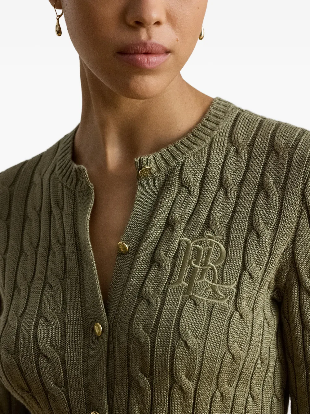 Lauren Ralph Lauren Vest met geborduurd logo Groen