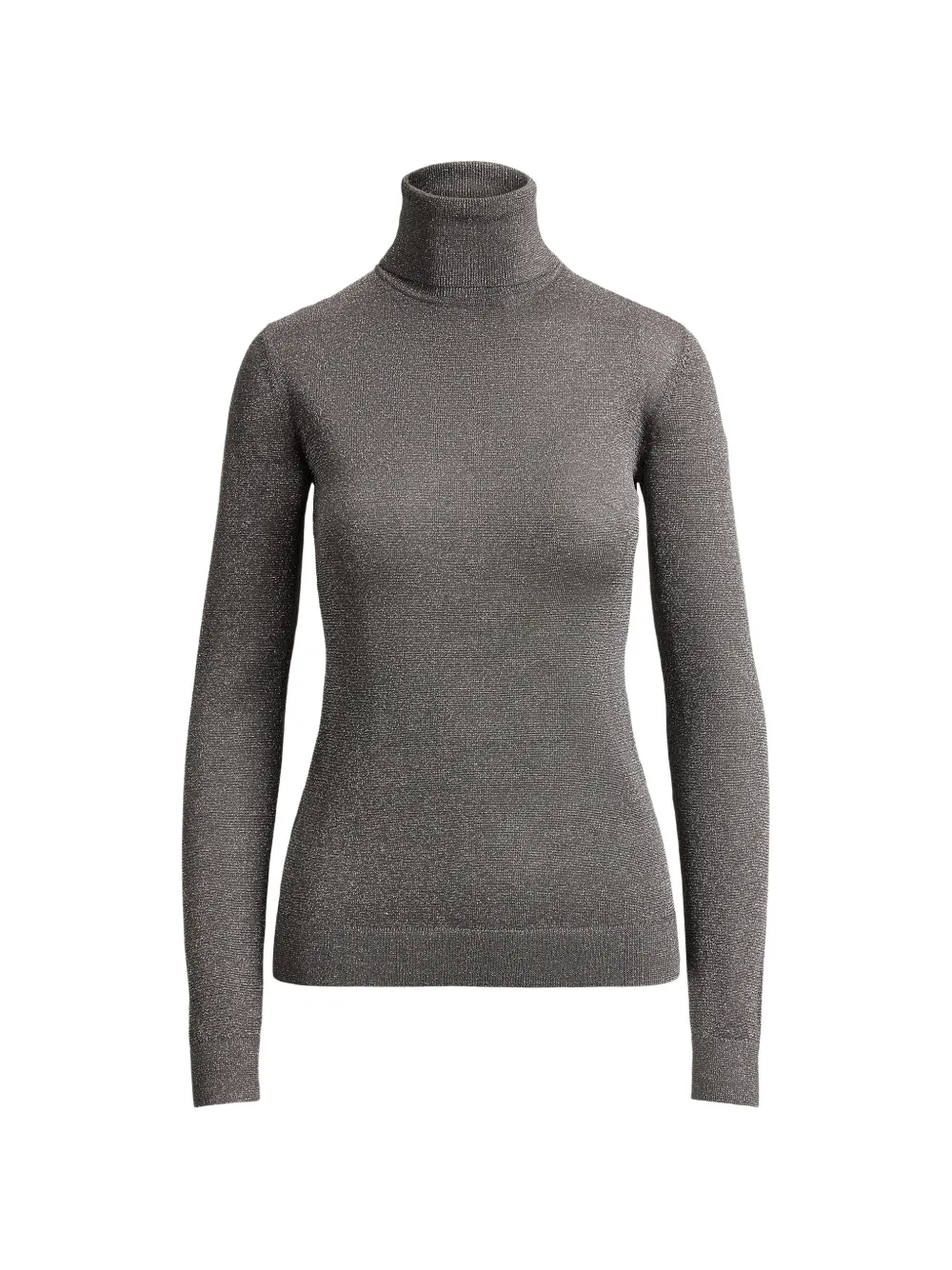 Lauren Ralph Lauren metallic-effect roll-neck sweater - Grigio