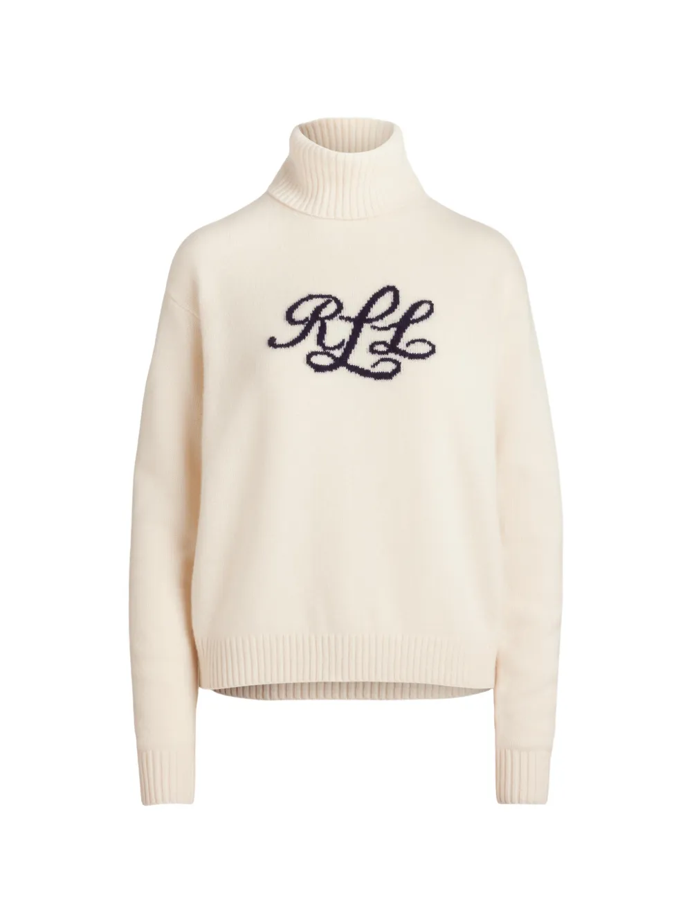 Lauren Ralph Lauren Kaschmirpullover mit Intarsien-Logo - Nude