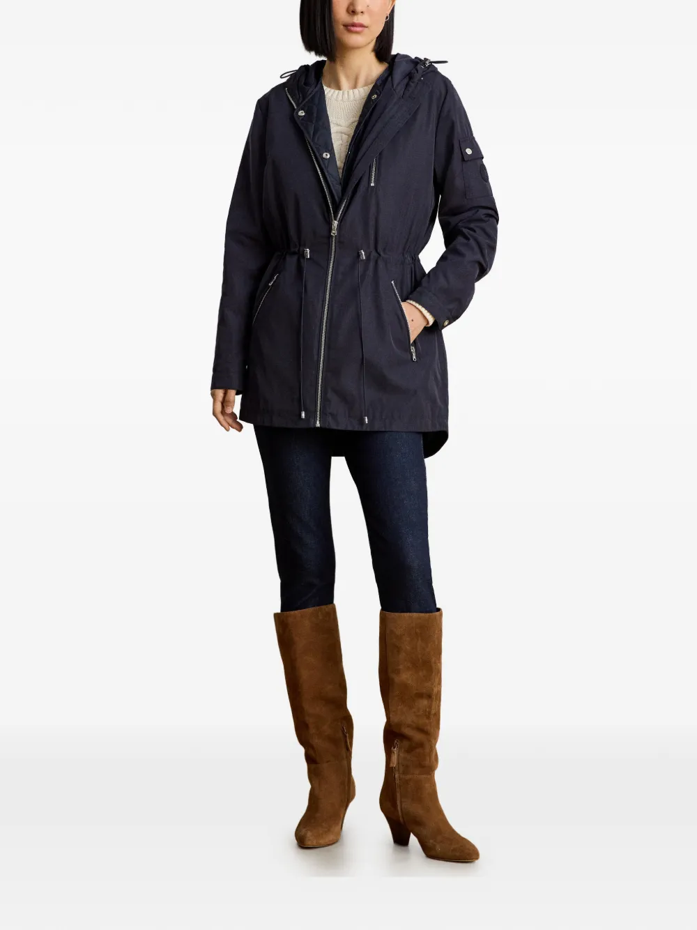 Lauren Ralph Lauren Gewatteerde parka met capuchon Blauw