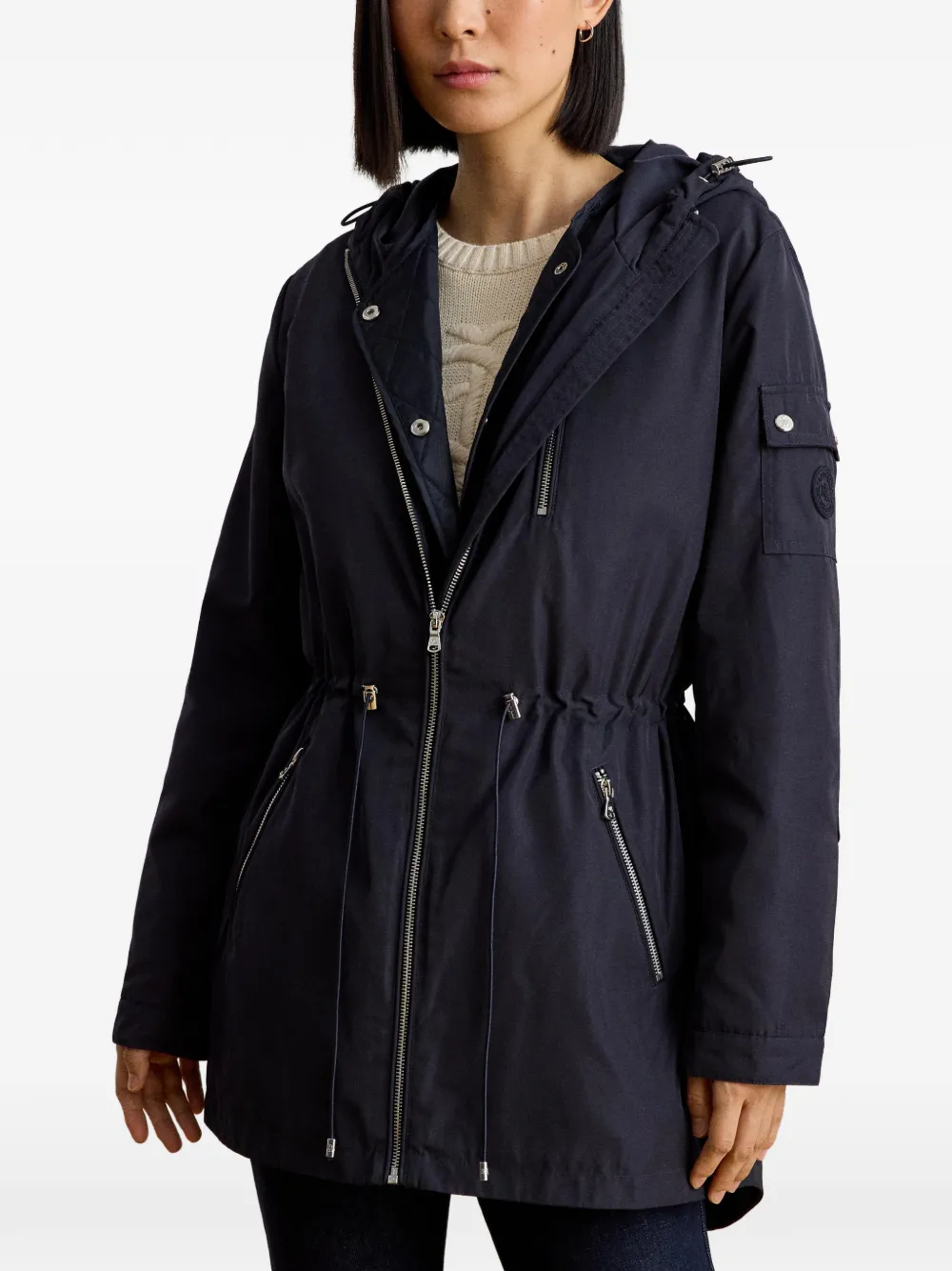 Lauren Ralph Lauren Gewatteerde parka met capuchon Blauw