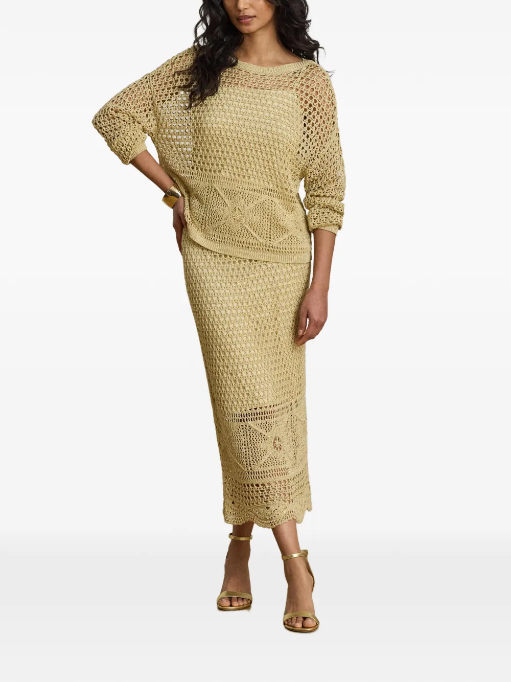 Lauren Ralph Lauren Gebreide trui Beige